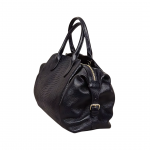 Large Capacity Genuine Leather Shoulder Bag for Women - Crocodile Pattern Tote - Image 3